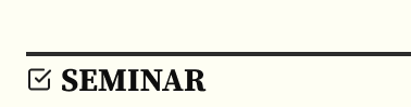 seminar Ÿ��Ʋ